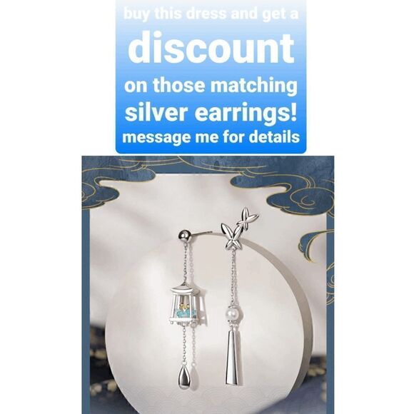 🐉 Mandarin Collar Cheongsam Chinese Dragon Print Side Slits Qipao Dress S NEW - Picture 16 of 16